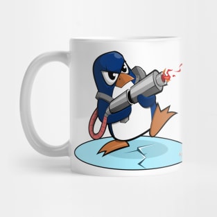 Flamethrower Penguin Mug